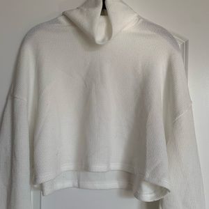 White long sleeve turtleneck sweater